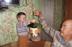 Джамбинов Слава с папой
